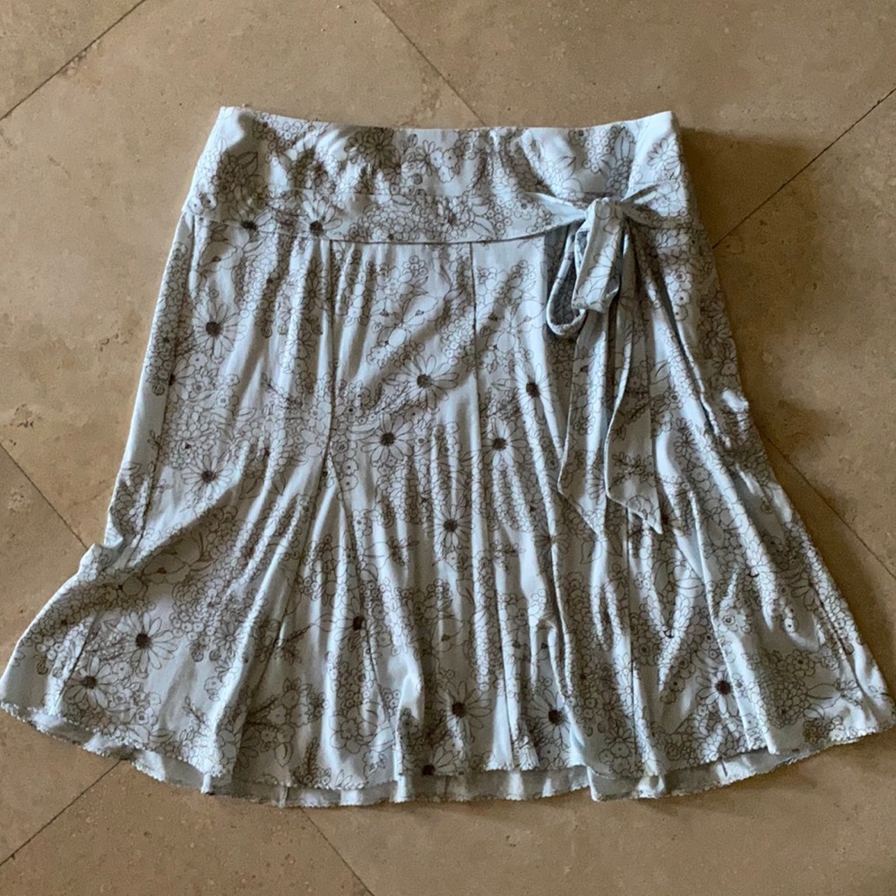 Express floral print flowy skirt